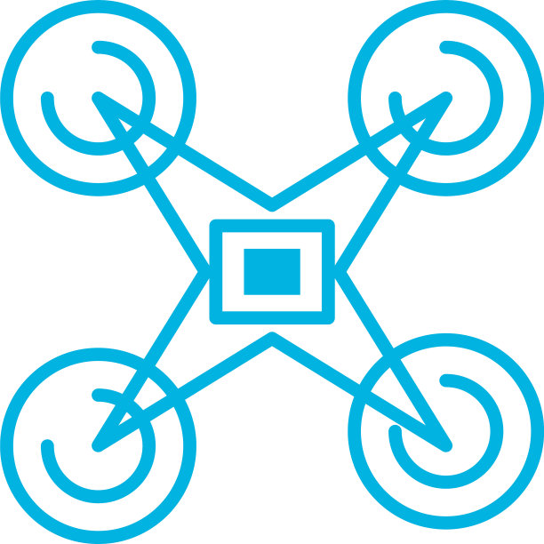 孤立无人机线条风格图标设计图片下载