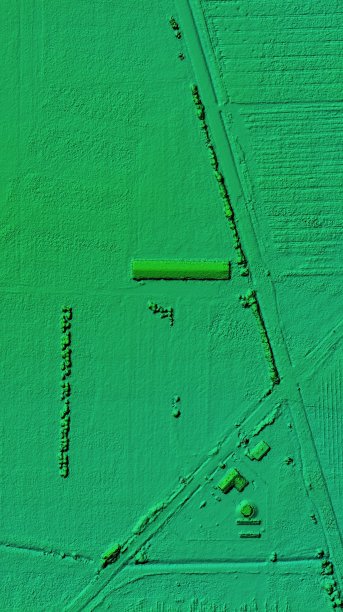 DEM -一个农田和草地的数字高程模型图片下载