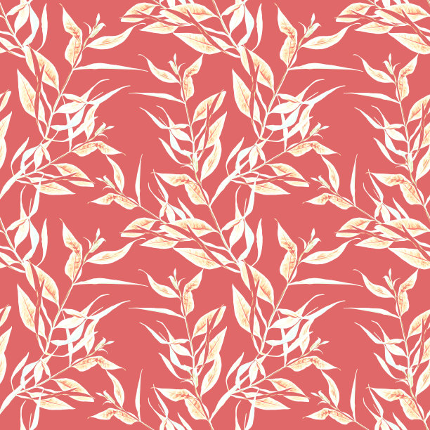 蝴蝶灌木无缝图案。图片下载