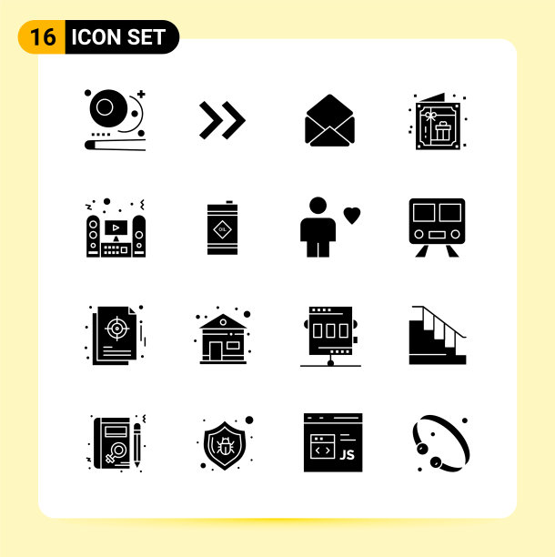 16个现代网站设计和创意图标图片下载