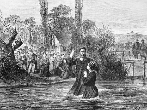 河里的洗礼图片下载