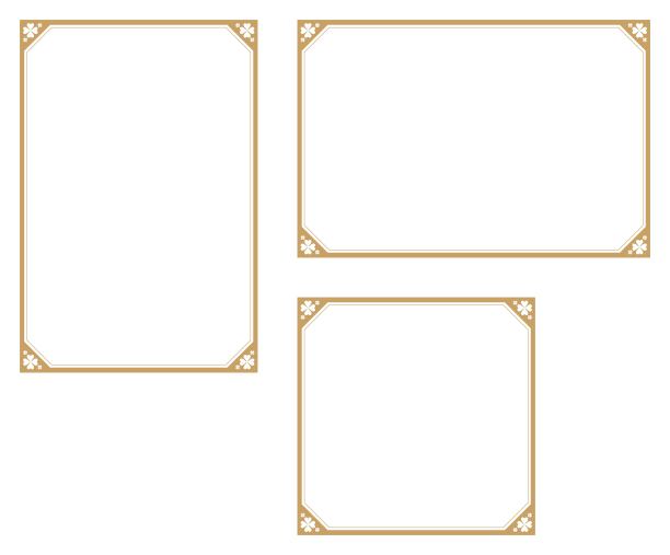 幸运clover-themed背景。改变尺寸的框架相同设计的框架适合a4尺寸的纸张。图片下载