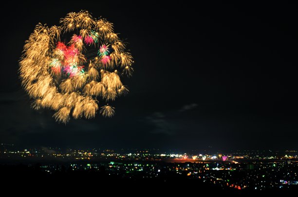 2019长冈大型烟花节图片下载