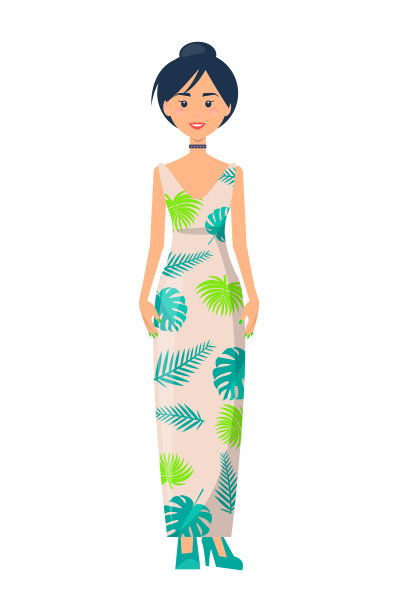 美丽的女性服装模板，服装样品图片下载