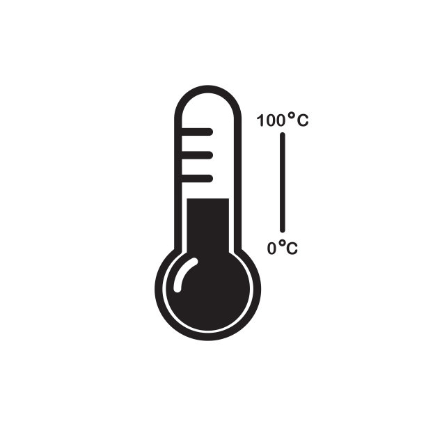 温度计平面图标矢量标志设计潮流图片下载