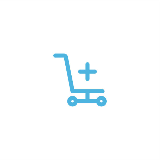 行李车图标平面矢量标志设计新潮图片下载