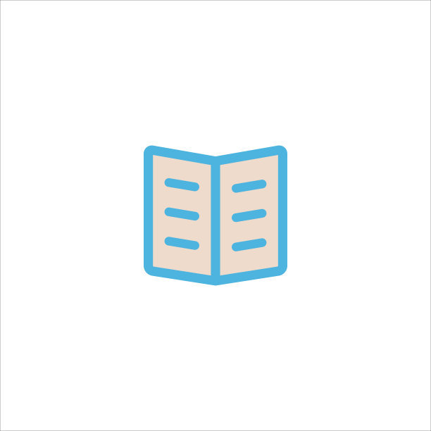 图书图标平面矢量标志设计新潮图片下载
