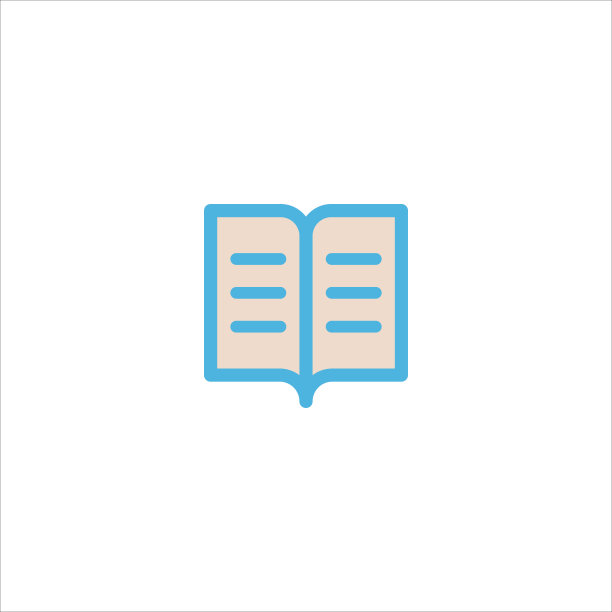 书籍图标平面矢量标志设计流行图片下载