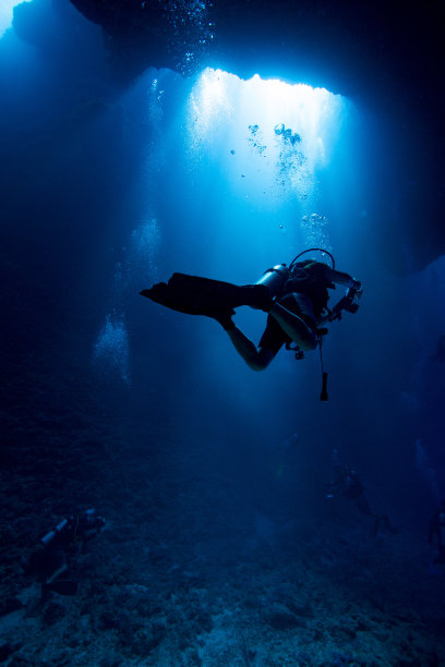 帕劳的蓝洞潜水图片下载