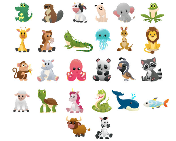 卡通动物图片下载