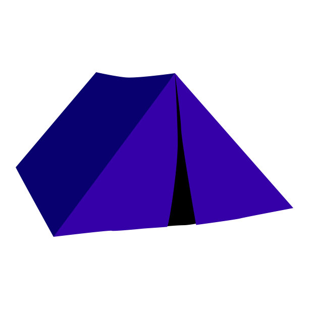 游客露营帐篷。暑假和户外活动。极端的旅游。股票矢量平面插图隔离在白色上。图片下载