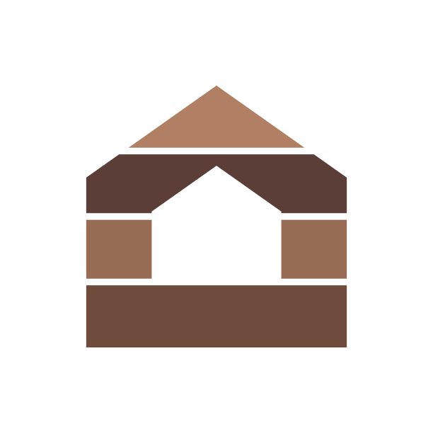 木房子，木面板，墙外装饰，木pc，乙烯，HPL矢量图标插图图片下载