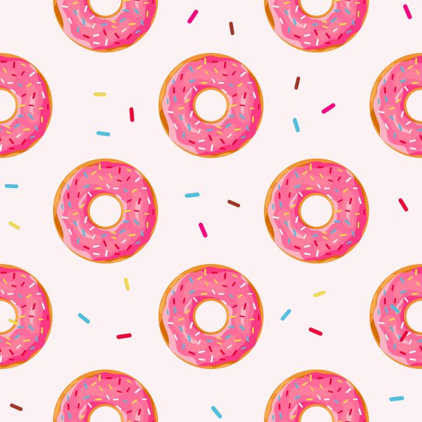 甜甜圈无缝模式图片下载