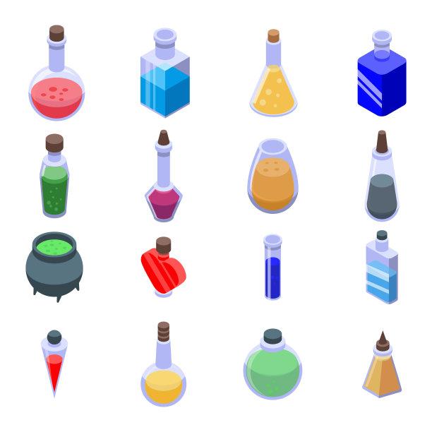 药水图标设置，等距样式图片下载