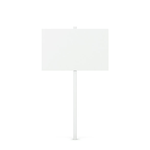 空白的白色标语牌模型图片下载