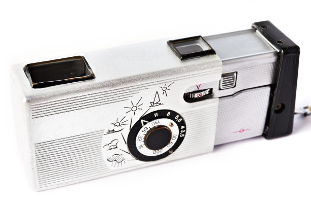 微格式尺度相机孤立白色图片下载