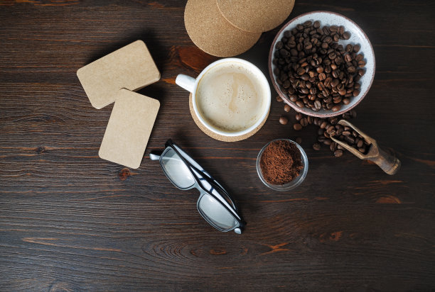 木桌咖啡图片下载