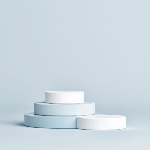 模拟平台产品展示，抽象场景蓝色背景图片下载