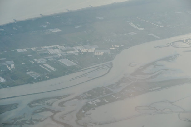 美丽的照片图片从空中飞机鸟瞰威尼斯泻湖图片下载