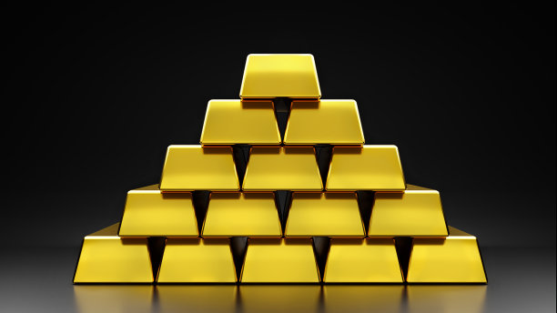 股票市场黄金交易的经济价值概念图片下载