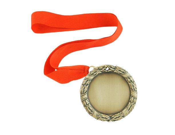 金牌与红丝带隔离图片下载