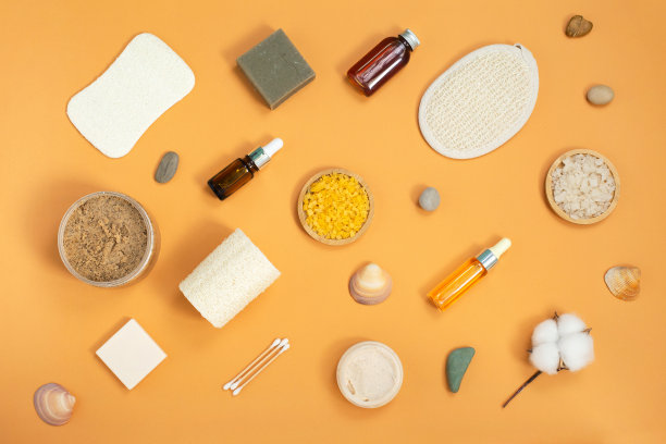 天然的身体护理化妆品。美容和水疗概念。图片下载