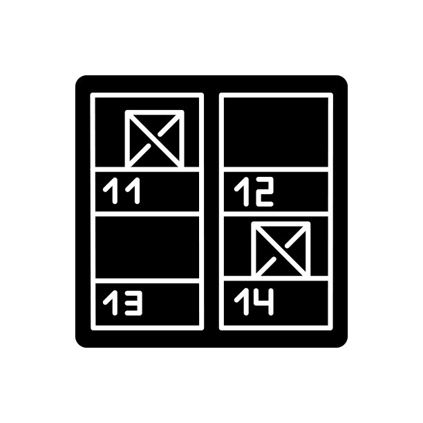 库存控制黑色字形图标。库存检查。盘点，供应链管理，生产控制和财务灵活性。白色空间上的剪影符号。向量孤立的插图图片下载