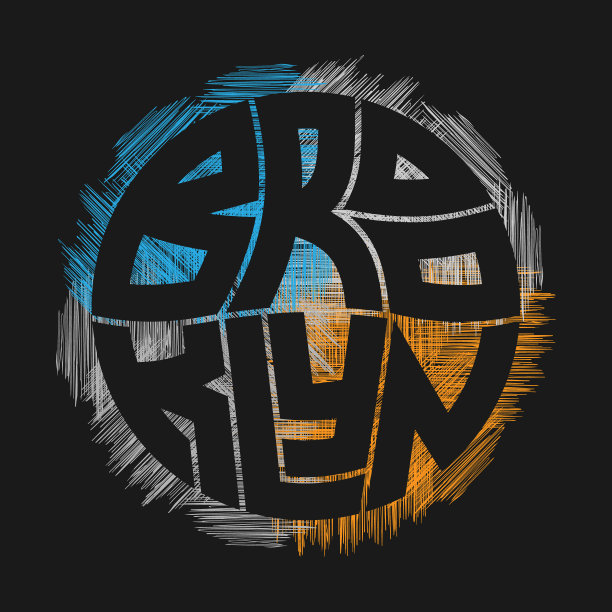 布鲁克林印刷海报。概念印刷生产。图片下载