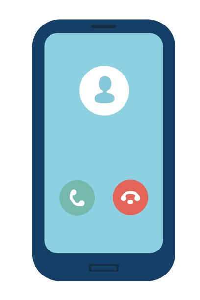 智能手机视图。通用来电屏幕用户界面。平面风格设计矢量插图。图片下载