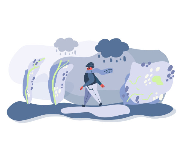 多风的天气。图片下载