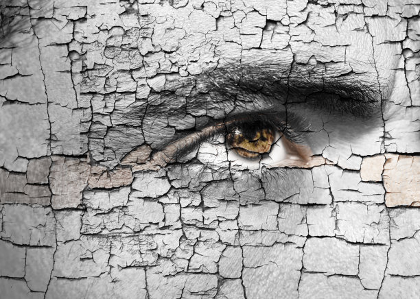 美丽的眼睛特写镜头，石头效果图片下载