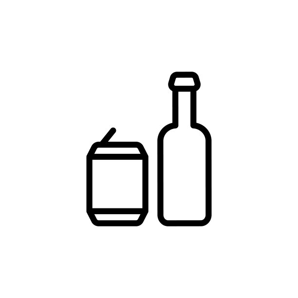 啤酒罐、啤酒瓶图标：国际啤酒日UI和UX矢量元素，适用于网站或移动应用图片下载