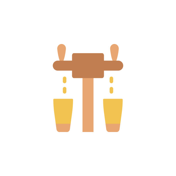 啤酒机图标：国际啤酒日UI/UX矢量元素图片下载