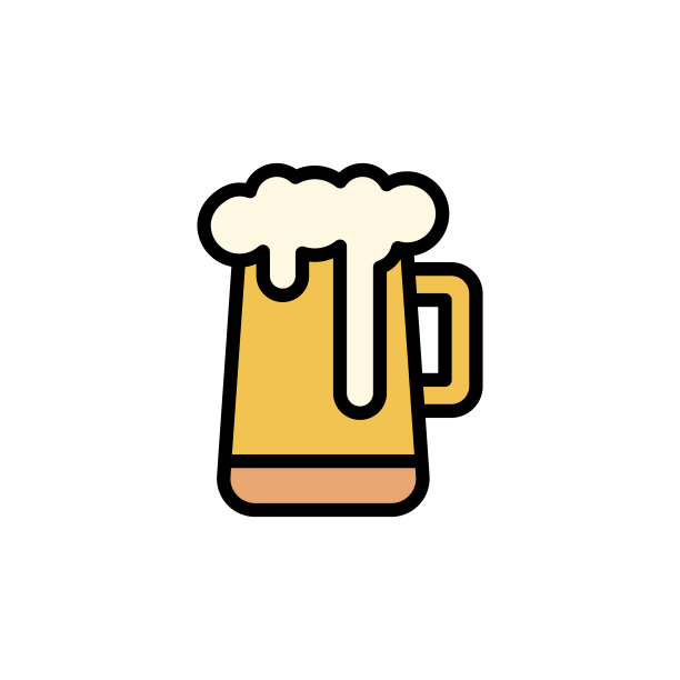 啤酒杯图标，国际啤酒日UI/UX矢量元素图片下载