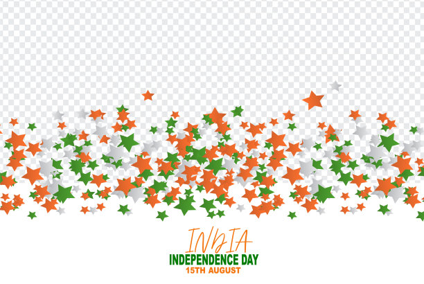 印度独立日。8月15日国家庆典横幅设计与自由空间定制照片。矢量插图。图片下载