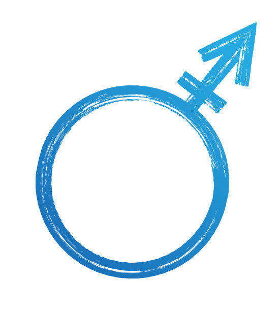 垃圾摇滚蓝色男性图标图片下载