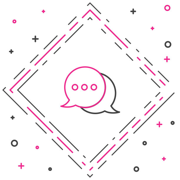 Line语音气泡聊天图标隔离在白色背景。消息图标。交流或评论聊天符号。色彩斑斓的轮廓的概念。矢量图图片下载