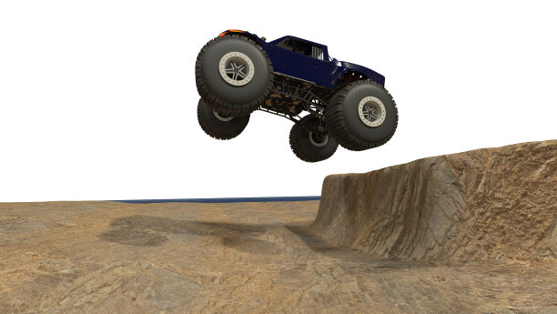 白色方向，怪物卡车隔离。图片下载