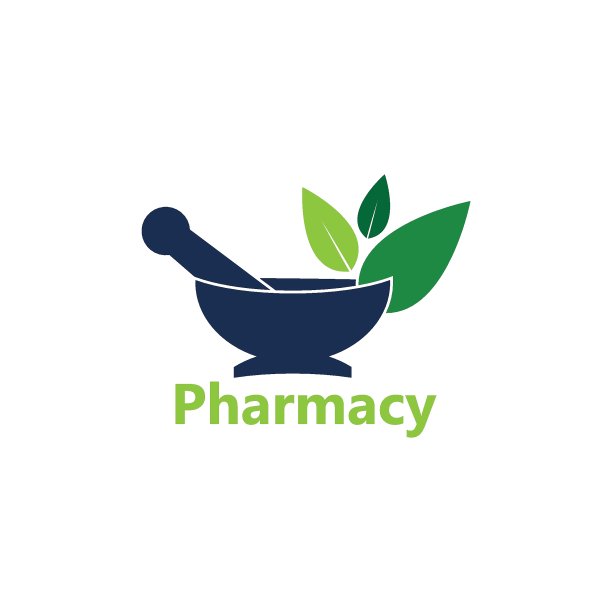 草药药店图标和符号模板图片下载