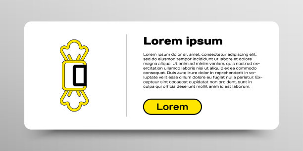 Line Candy图标孤立在白色背景上。色彩斑斓的轮廓的概念。向量图片下载