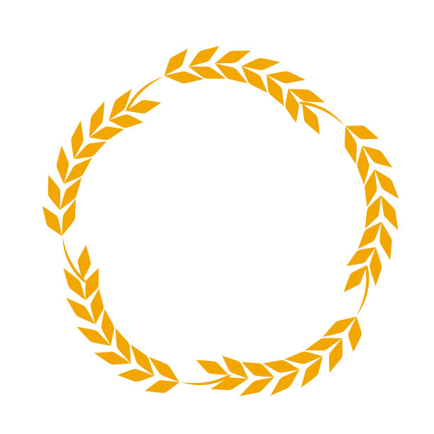 小麦或大麦穗。收获小麦谷粒，生长稻秆和全麦面包谷粒或大田谷物营养黑麦粮食等农副产品穗上符号缘白图片下载