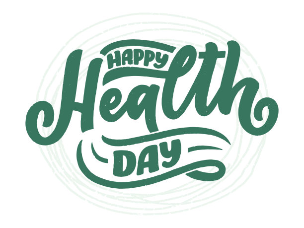 关于卫生日的励志励志名言设计印刷，海报，邀请，t恤，徽章。在庆祝4月7日的节日。向量图片下载