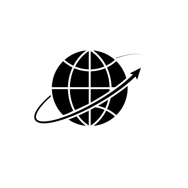 插图向量图形的地球仪图标图片下载