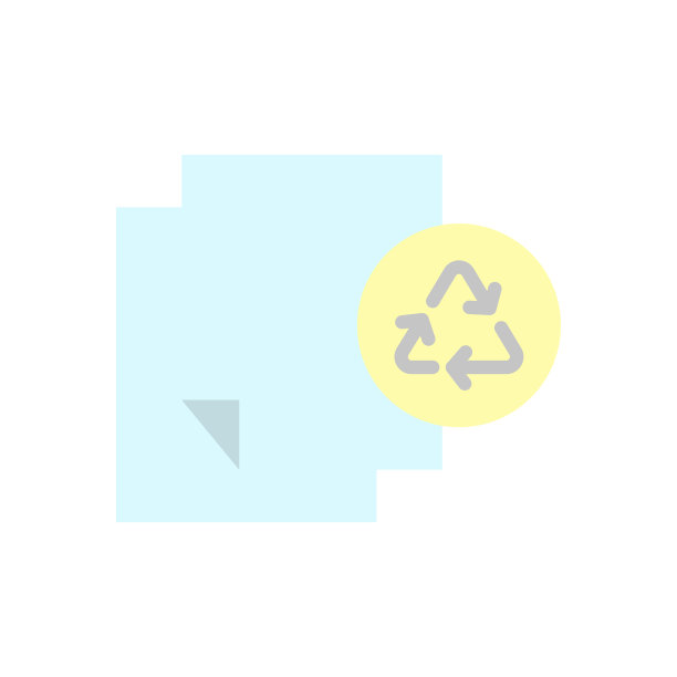 回收标志，纸质图标。简单的颜色向量元素地球日图标的用户界面和用户体验，网站或移动应用程序图片下载