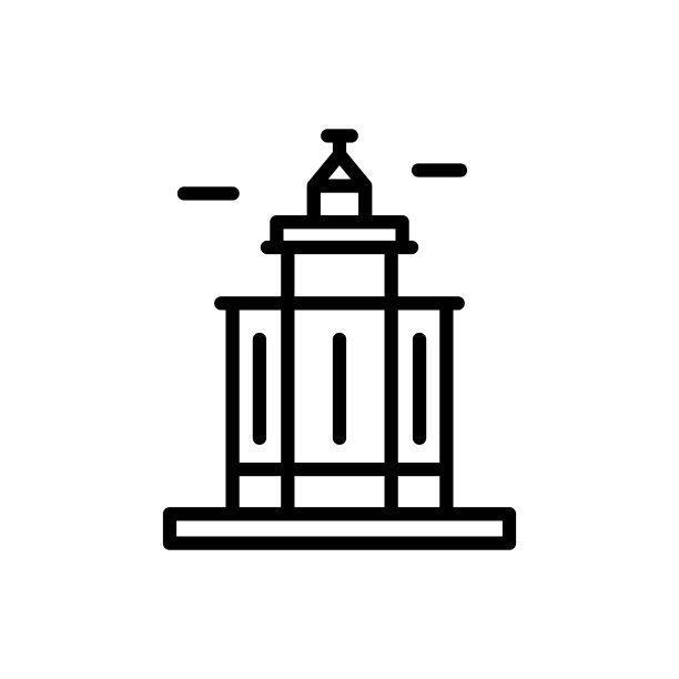 挪威灯塔图标：用于UI、UX、网站或移动应用的简单线条轮廓矢量元素图片下载