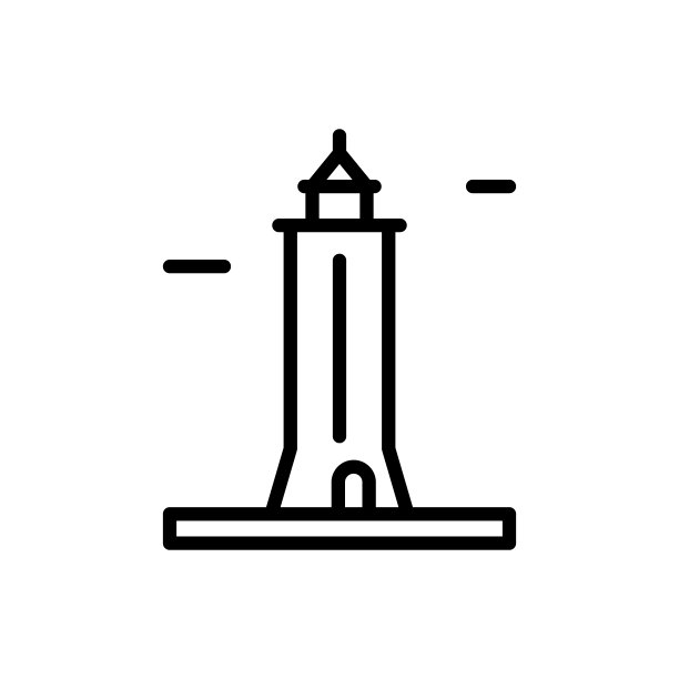 俄罗斯灯塔图标，用于UI、UX、网站或移动应用程序的简约线条轮廓矢量元素图片下载