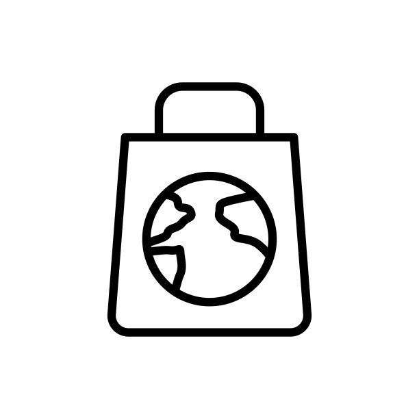 地球图标：用于UI和UX的地球日极简线条元素图片下载