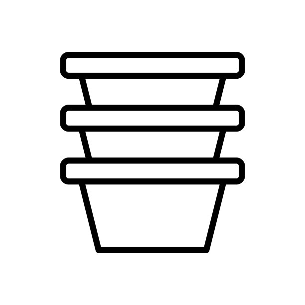 盘装冰淇淋图标 简约线条UIUX设计图片下载