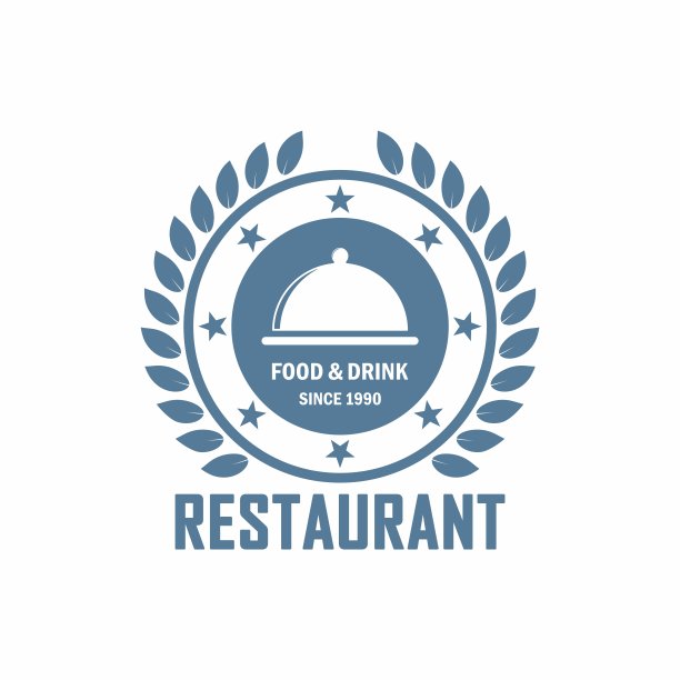 白色背景上的蓝色标志的彩色插图。图片下载