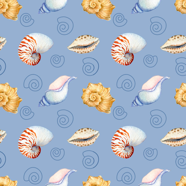 水彩无缝模式图片下载